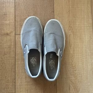 Grey slip on vans